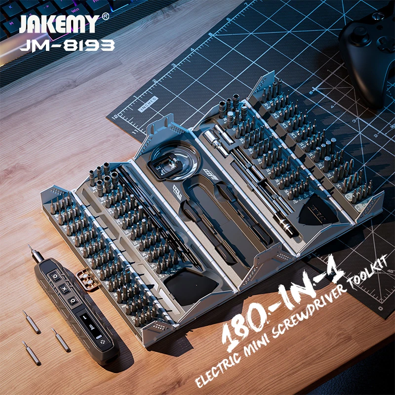Electronics Repair Gadgets - JAKEMY JM-8193 180-in-1 elektrikli Mini hassas