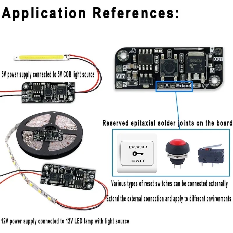 Electronics & Tech Gadgets - Mikro Düğme Karartma Kartı Anahtar Modülü