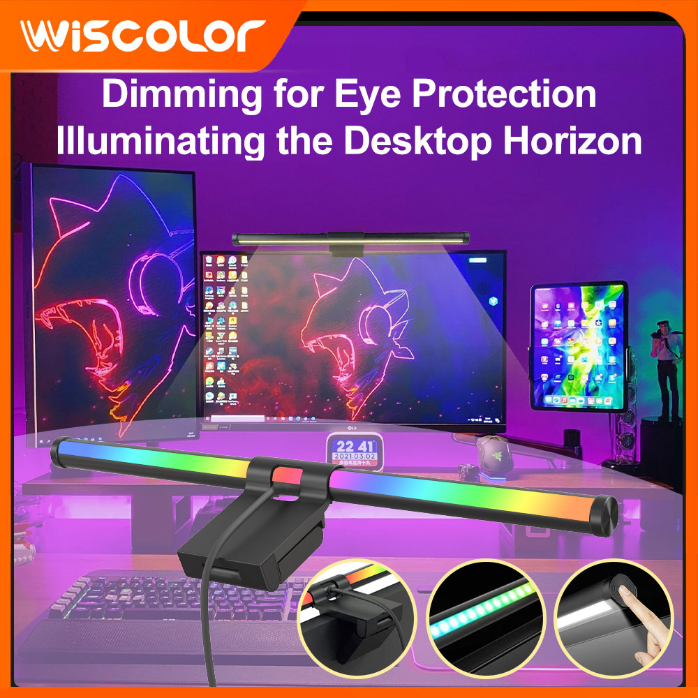 Rgb Desk Lamp Smart - Monitör Süslemeleri Işık Çubuğu Monitör Akıllı